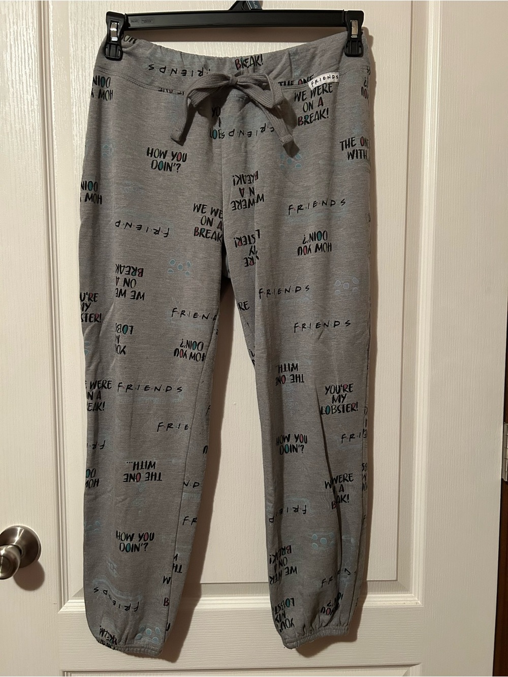FRIENDS Gray Printed Lounge Joggers